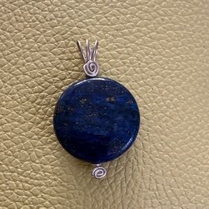 Elegant Blue Stone Pendant